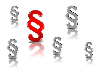 Symbol und Zeichen von einem Paragraphen