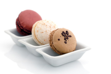 Petits plats de macarons