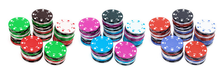 Stacks of Poker Chips
