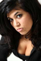 Obraz premium Beautiful Young Mixed Race Woman