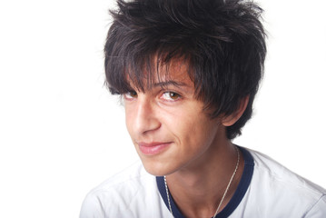 Portrait d'adolescent  - Sourire en coin