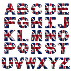 British flag font