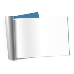 Blank page of magazine. Vector (landscape).