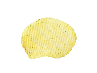 Corrugated potato chips