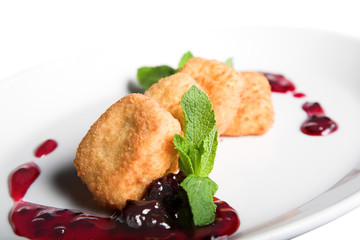 sweet fried cheese