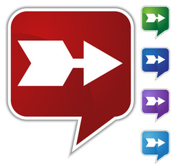 Chevron Arrow Speech Balloon