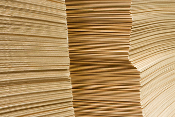 heap of packaging carboard close-up