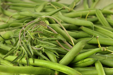 Bohnen und Bohnenkraut