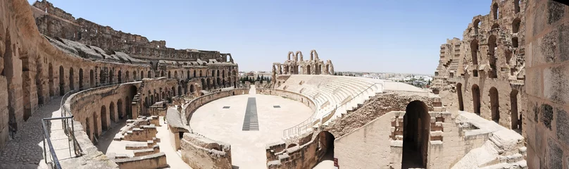 Gordijnen Amfitheater van El Jem Tunesië © jordano