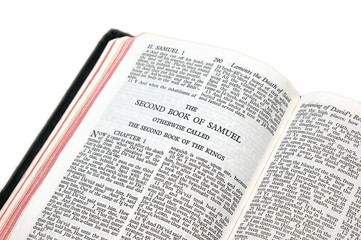 Obraz premium bible open to samuel II