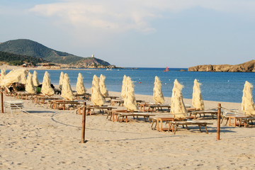on the beach