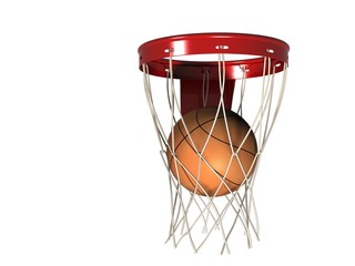 Fototapeta na wymiar Basketball Hoop