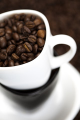 Cup of hot coffee