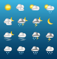 Vector shiny WEATHER icons [01]
