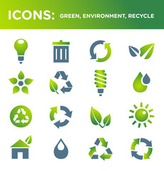ICONS: green, environment, recycle