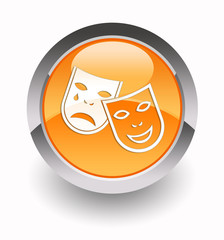 Obraz premium Theatre glossy icon