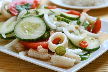 Yam Pla Muuk (Spicy Squid Salad)