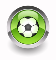 Soccer glossy icon