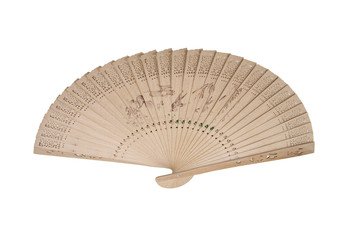 Delicate wooden fan