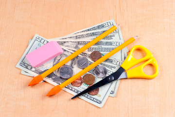 High cost of school supplies