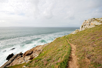 Promenade en bord de mer en Bretagne