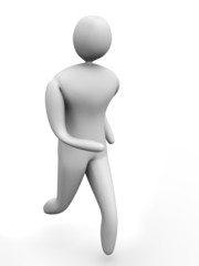 3D man running