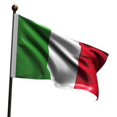 Obraz premium High resolution Italian flag