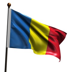 High resolution Romanian flag