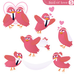 Oiseau de l'amour 5 (détouré)