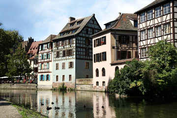 Naklejka na ściany i meble Petite France, Strasburg, Alzacja, Francja