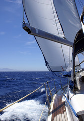 Mit der Yacht  in der Ägäis