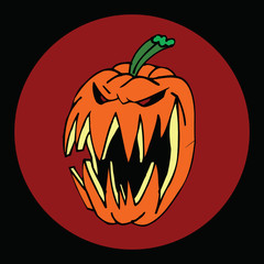 Scary Halloween Pumpkin