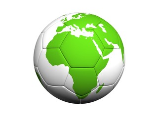 Globe as a Soccer Ball