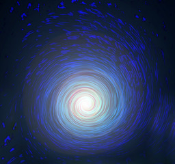 abstract background, blue galaxy