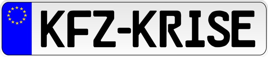 Schild KFZ-Krise