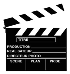 Obraz premium clap de cinéma