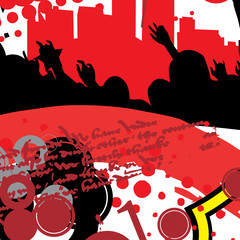 background with music disk