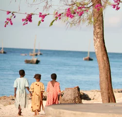 Fotobehang Zanzibar Girls © Zetterlund