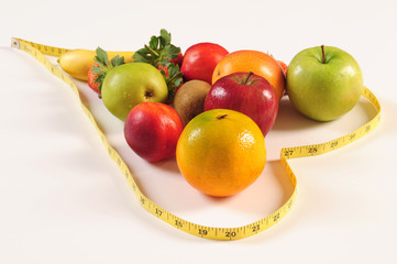 Fruit in a heart shape