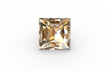 Sparking square beige diamond