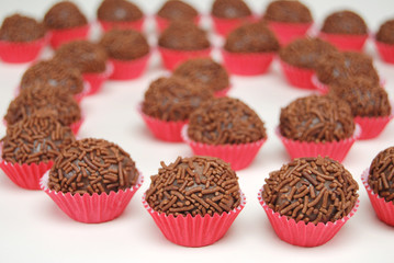 brigadeiros em caracol