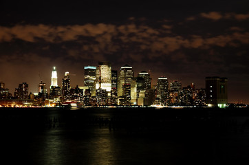 Fototapeta na wymiar Dolna Manhattan Skyline