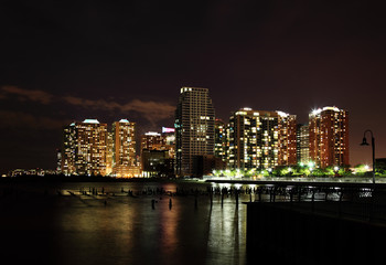 Fototapeta na wymiar High-rise apartment building in Hoboken New Jersey