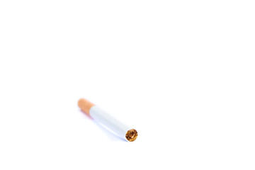 cigarette isolated on white. addiction concept