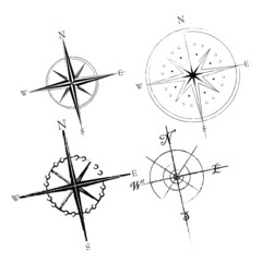 Set of Compass Roses