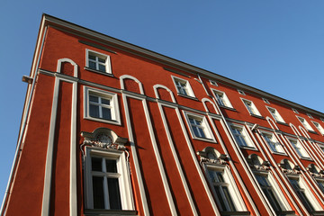 Obraz premium Red building