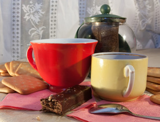 caps of tea