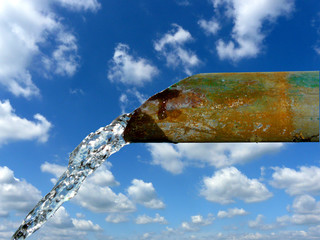 rusty water pipe