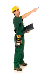 Construction worker, green