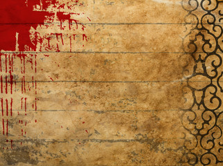 Sfondo grunge con sangue